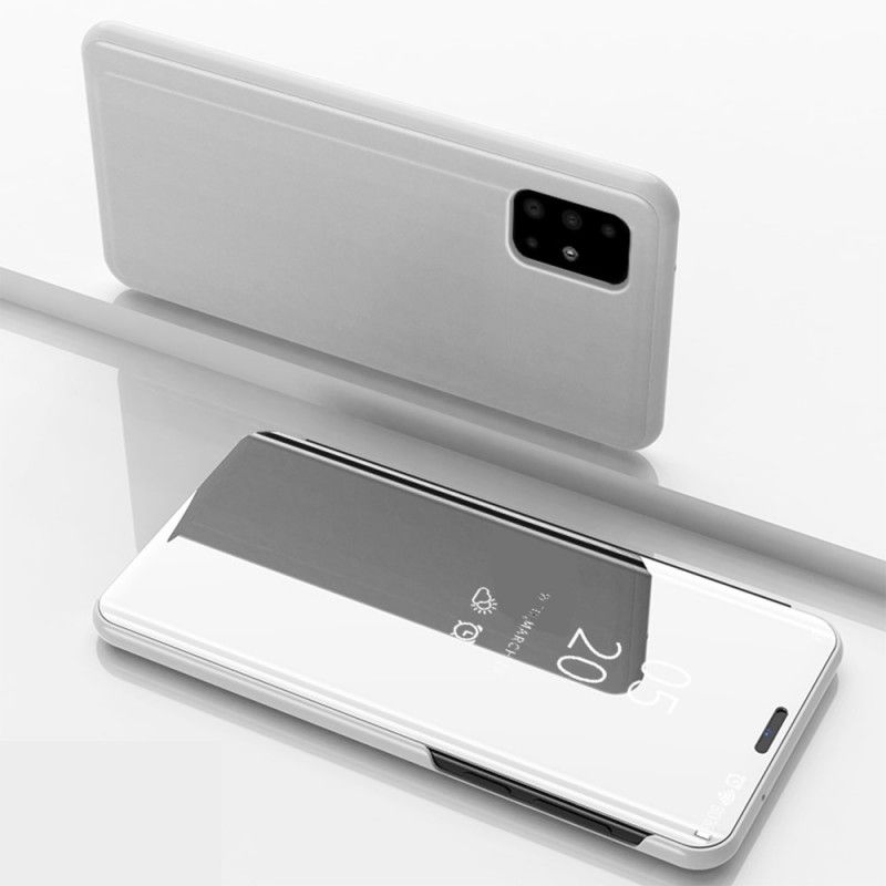 Flip Case Samsung Galaxy A51 Schwarz Spiegel