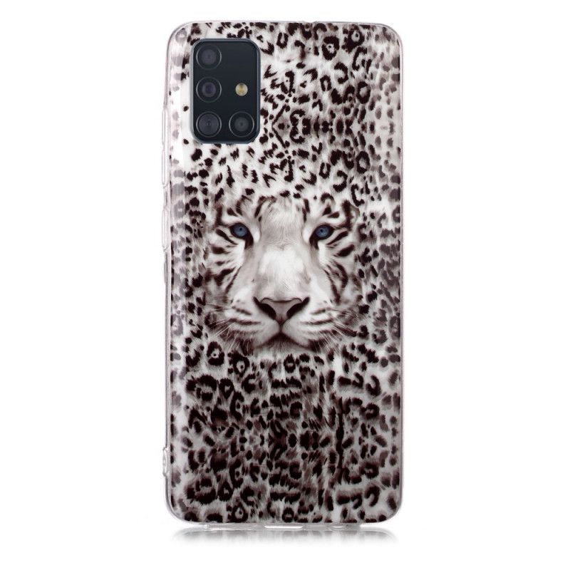 Hülle Für Samsung Galaxy A51 Fluoreszierender Leopard