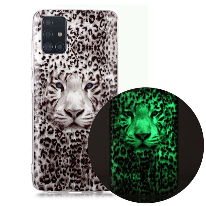 Hülle Für Samsung Galaxy A51 Fluoreszierender Leopard