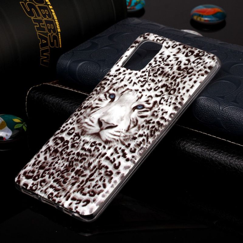 Hülle Für Samsung Galaxy A51 Fluoreszierender Leopard