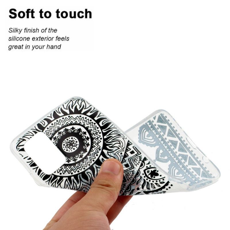 Hülle Für Samsung Galaxy A51 Transparentes Blumenmandala