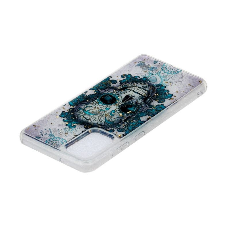 Hülle Samsung Galaxy A51 Blauer Schädel