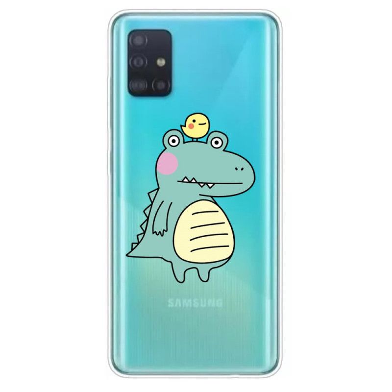 Hülle Samsung Galaxy A51 Cartoon-Dinosaurier
