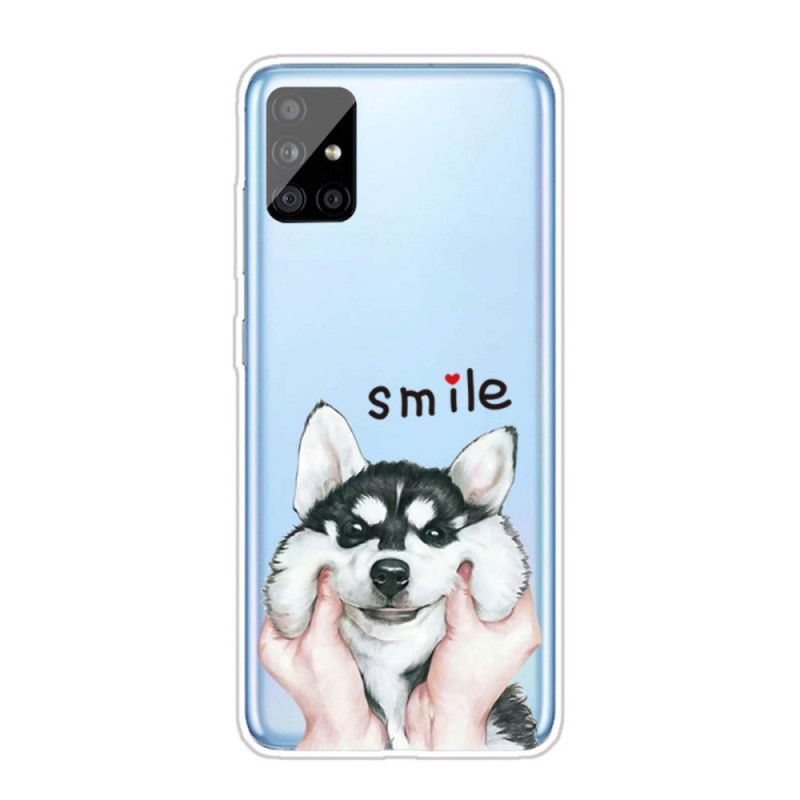 Hülle Samsung Galaxy A51 Handyhülle Lächeln Hund