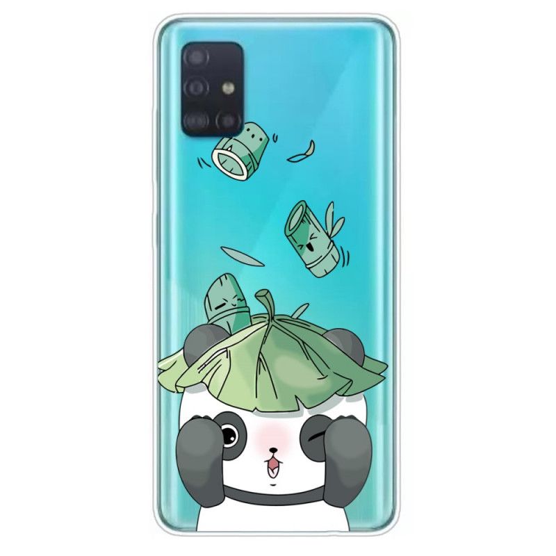 Hülle Samsung Galaxy A51 Handyhülle Panda Jonglieren