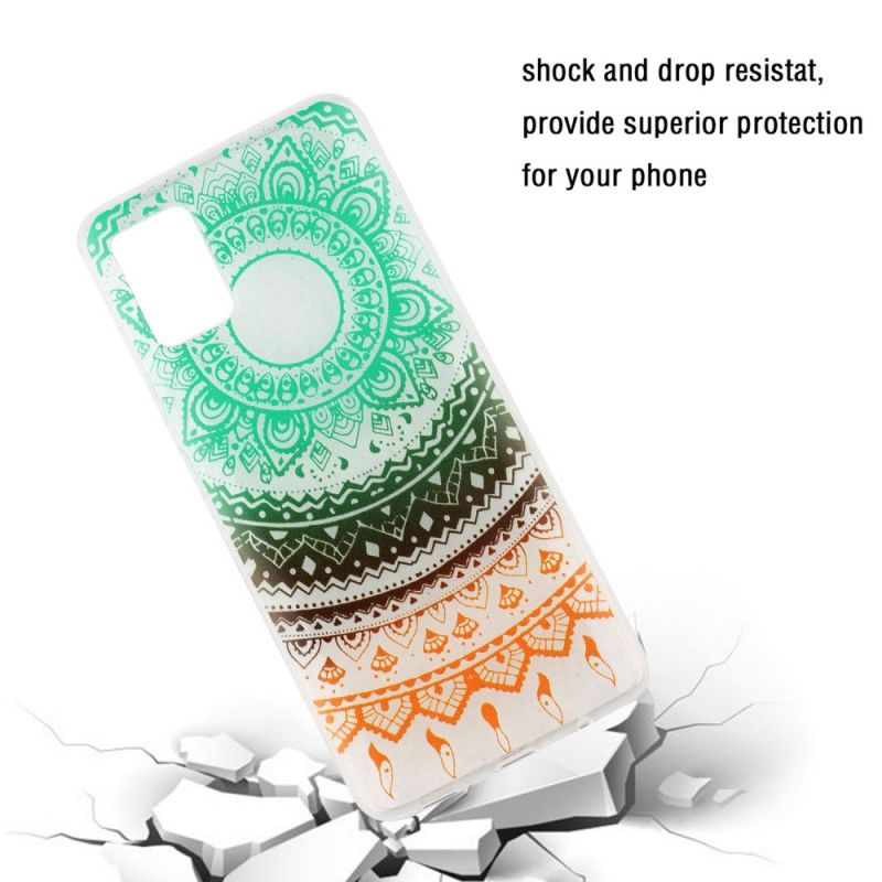 Hülle Samsung Galaxy A51 Handyhülle Transparentes Dunkles Mandala