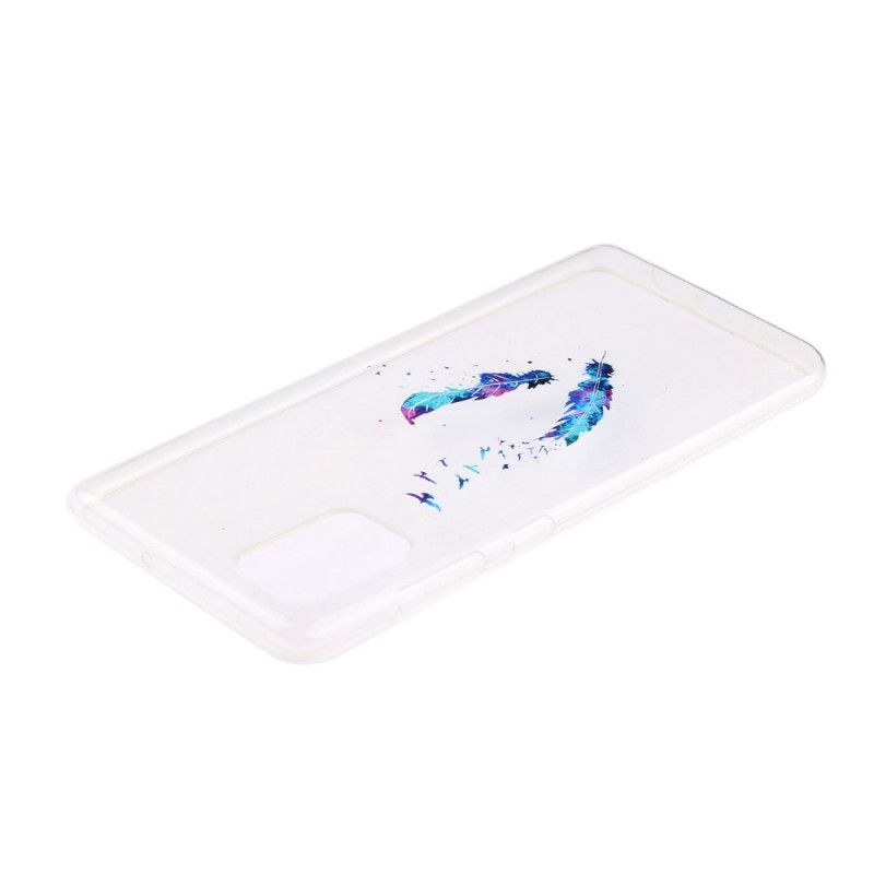 Hülle Samsung Galaxy A51 Handyhülletransparente Federn