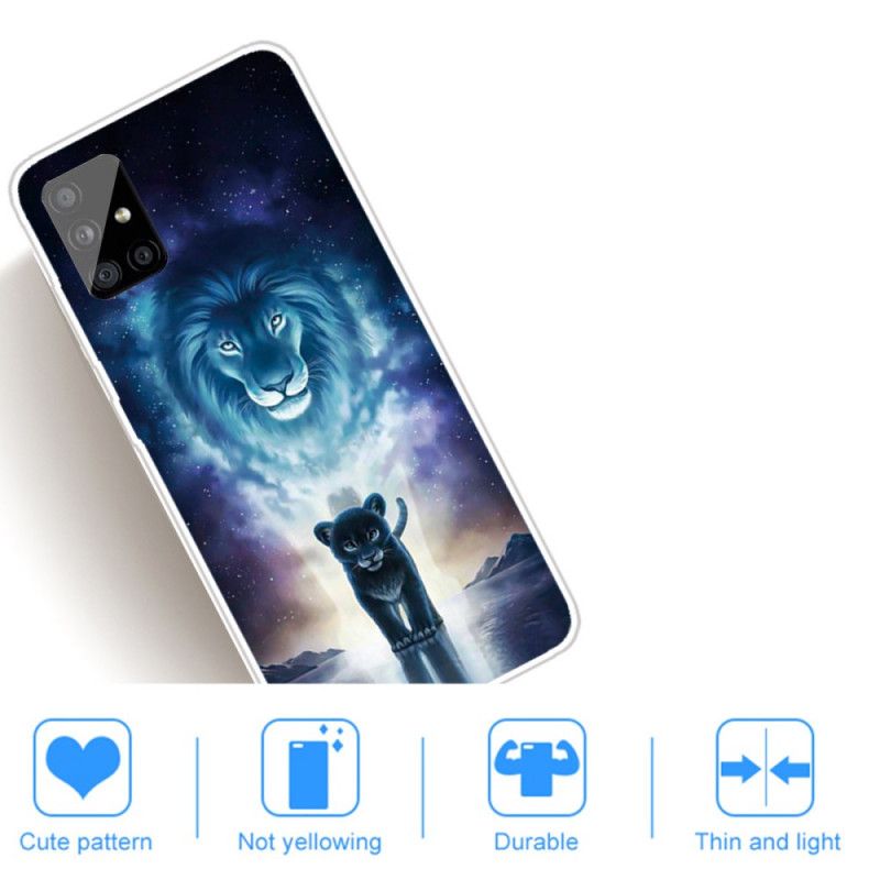 Hülle Samsung Galaxy A51 Löwenbaby
