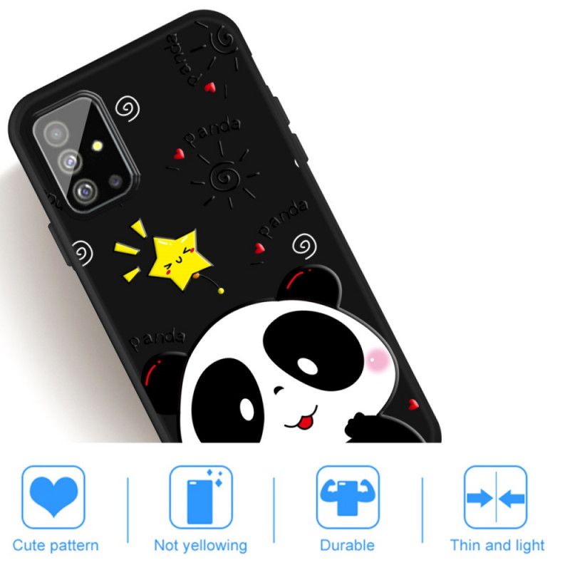 Hülle Samsung Galaxy A51 Pandastern