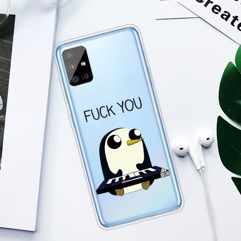 Hülle Samsung Galaxy A51 Pinguin Fick Dich