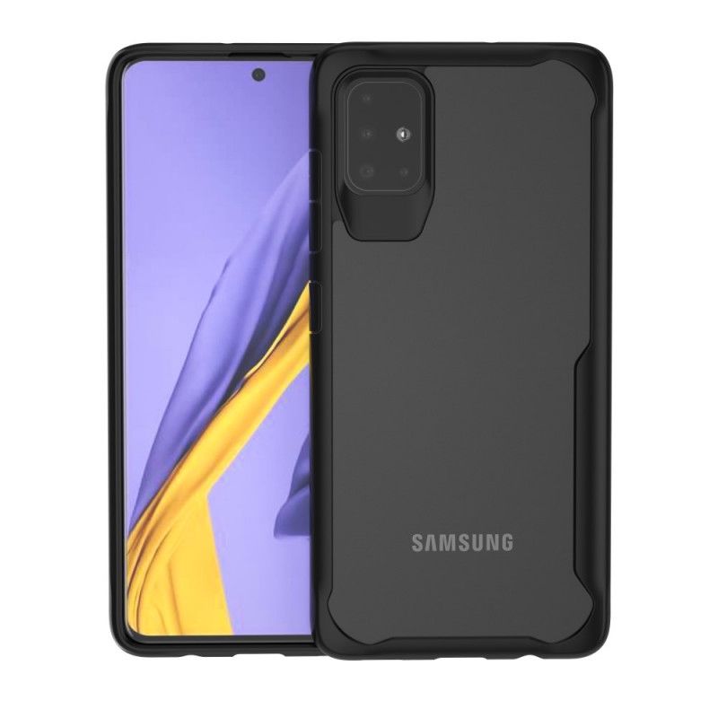 Hülle Samsung Galaxy A51 Schwarz Abgeschrägte Hybridkanten