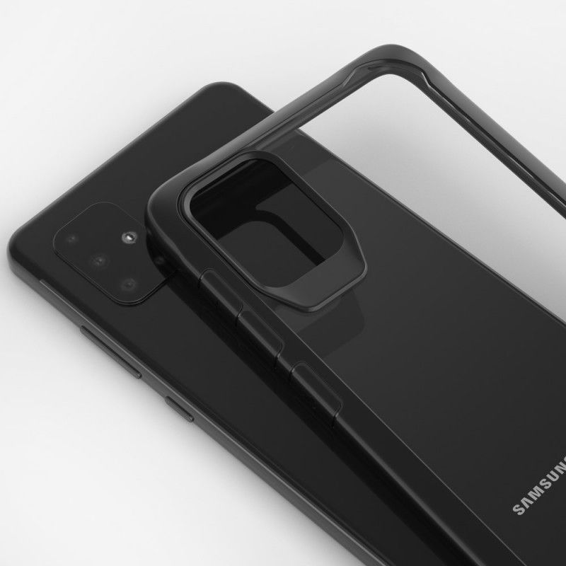 Hülle Samsung Galaxy A51 Schwarz Abgeschrägte Hybridkanten