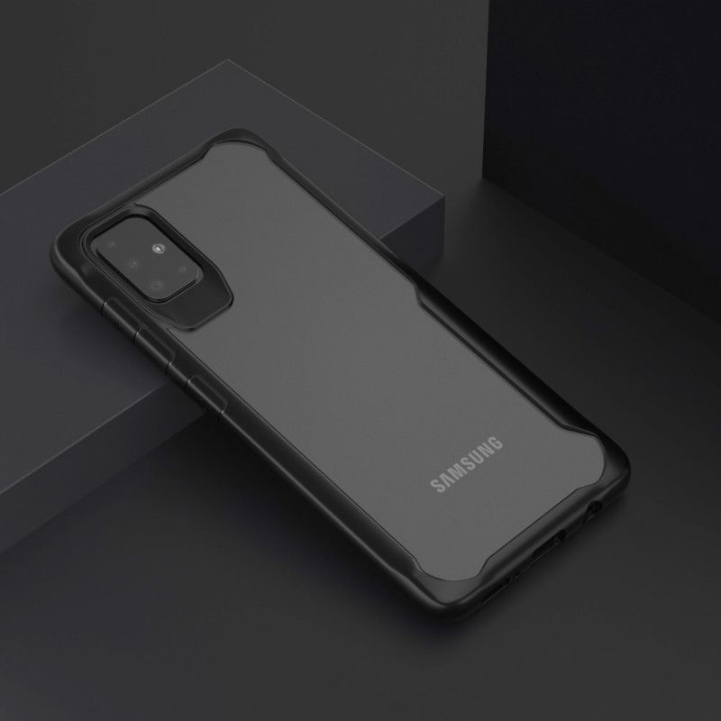 Hülle Samsung Galaxy A51 Schwarz Abgeschrägte Hybridkanten