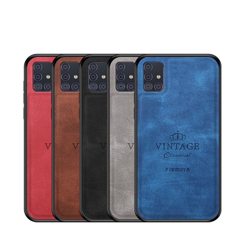 Hülle Samsung Galaxy A51 Schwarz Ehrenwerter Vintage Pinwuyo