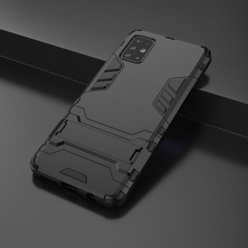 Hülle Samsung Galaxy A51 Schwarz Extrem Widerstandsfähige Zunge