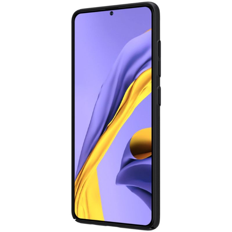 Hülle Samsung Galaxy A51 Schwarz Starrer Gefrosteter Nillkin