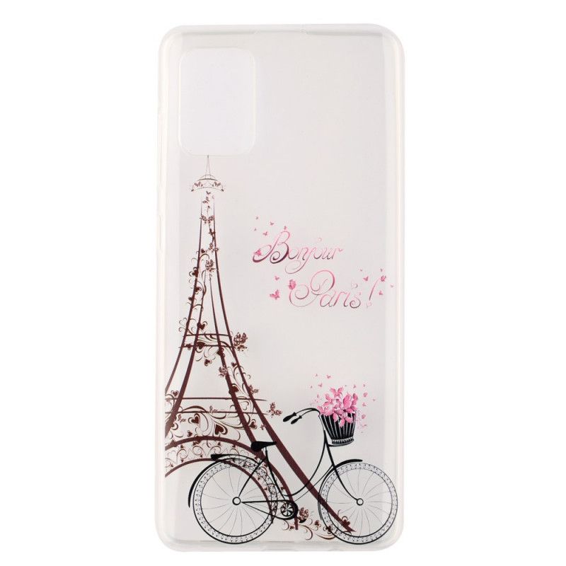 Hülle Samsung Galaxy A51 Transparent Hallo Paris