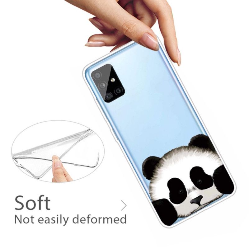 Hülle Samsung Galaxy A51 Transparenter Panda