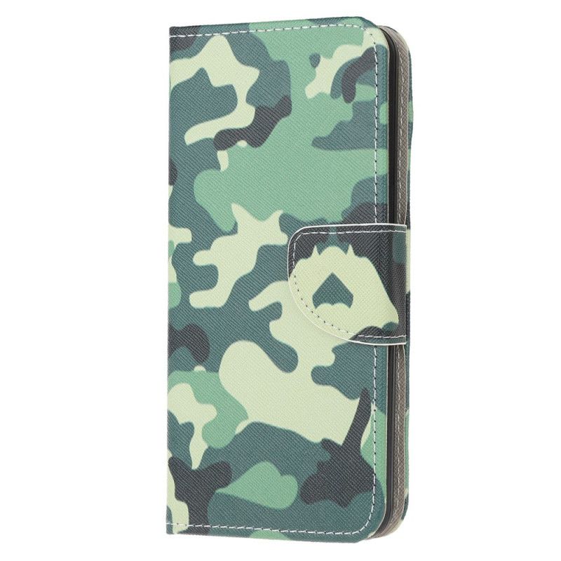 Lederhüllen Für Samsung Galaxy A51 Militärische Tarnung