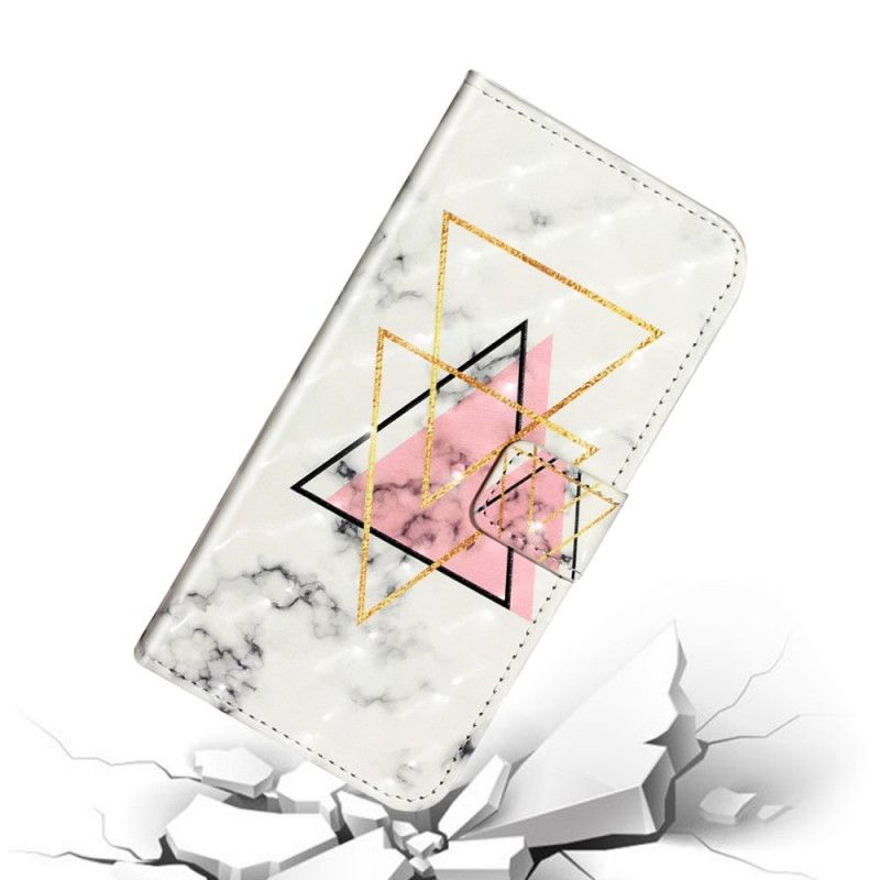 Lederhüllen Samsung Galaxy A51 Glitzerdreieck