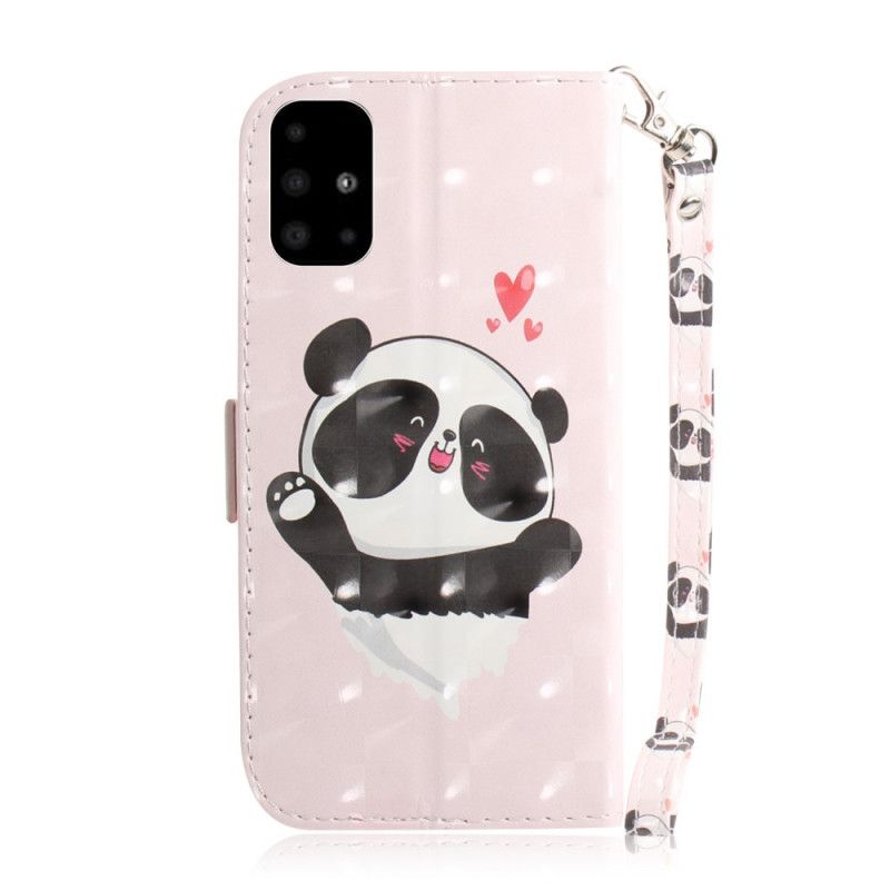 Lederhüllen Samsung Galaxy A51 Handyhülle Panda Liebe Mit Tanga