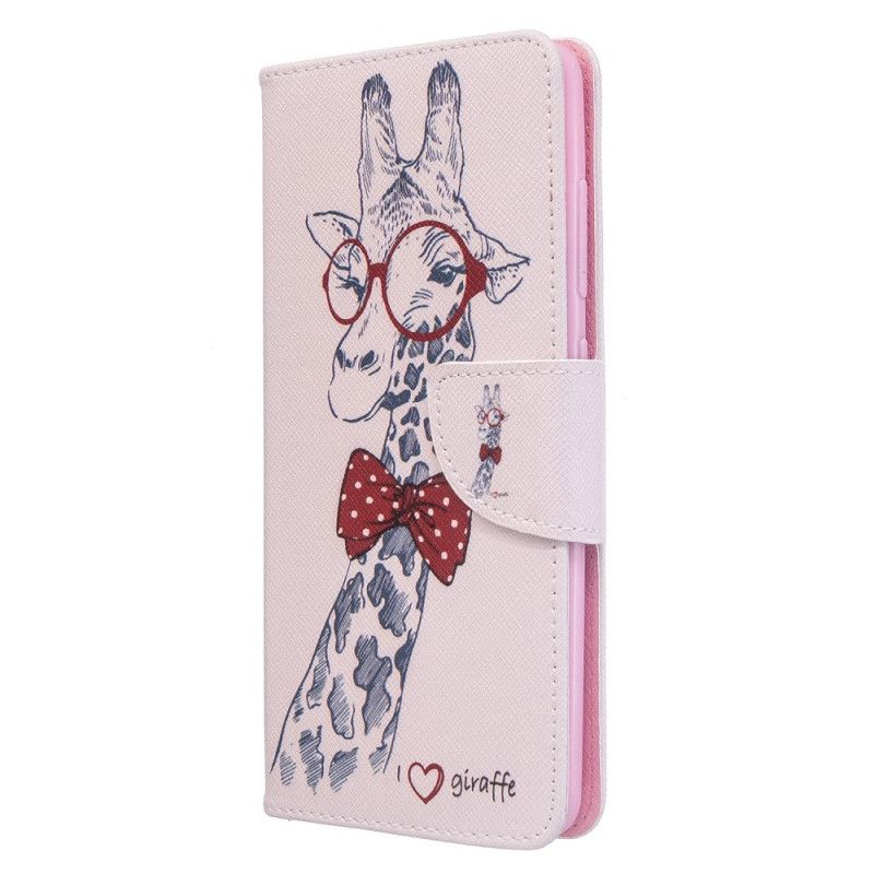 Lederhüllen Samsung Galaxy A51 Nerd-Giraffe