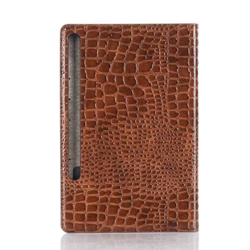 Case Für Samsung Galaxy Tab S6 Schwarz Krokodilstruktur