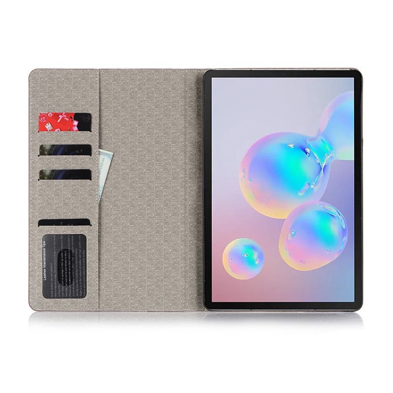 Case Für Samsung Galaxy Tab S6 Schwarz Krokodilstruktur