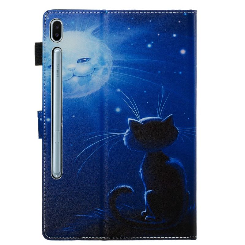 Case Samsung Galaxy Tab S6 Katze Im Mondlicht