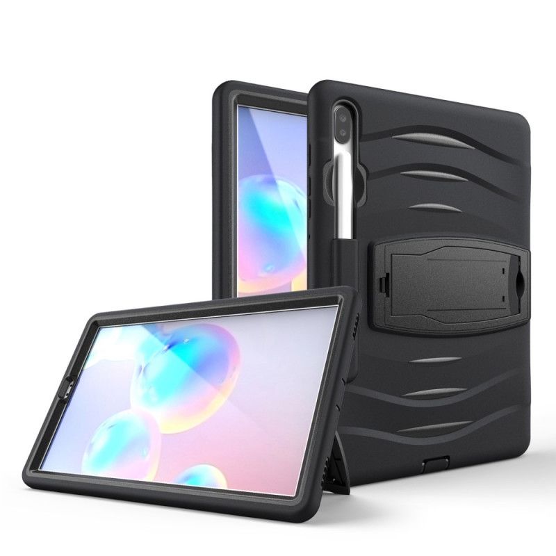 Hülle Für Samsung Galaxy Tab S6 Schwarz Stoßstangenschutz Mit Unterstützung