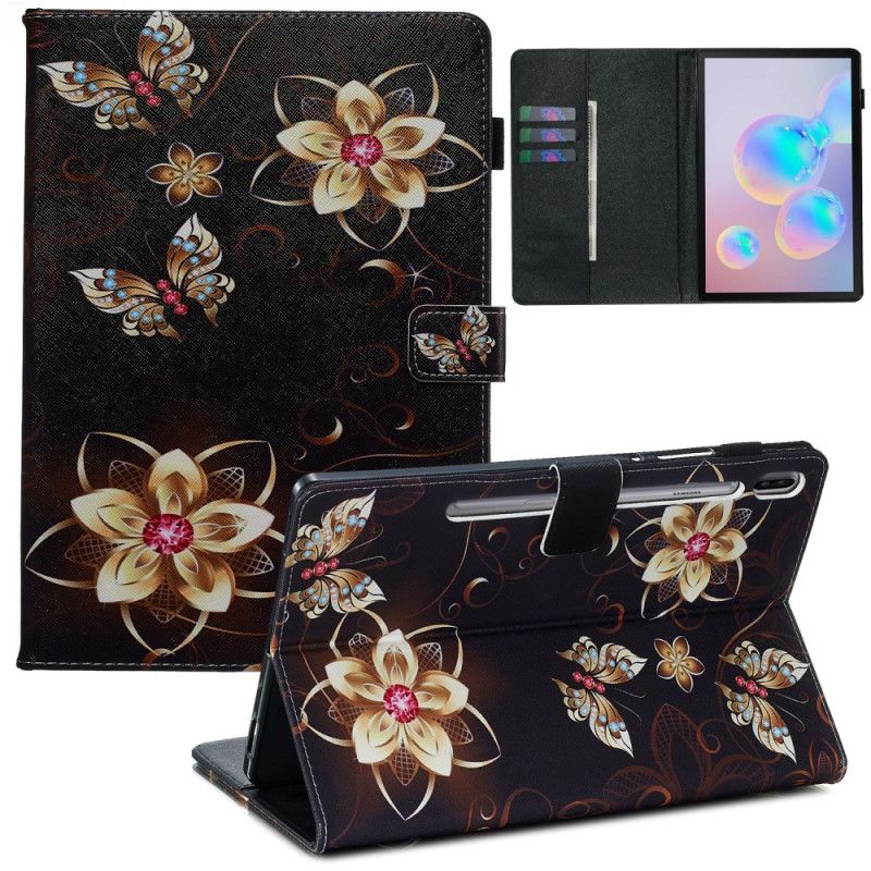 Lederhüllen Für Samsung Galaxy Tab S6 Kostbare Schmetterlinge