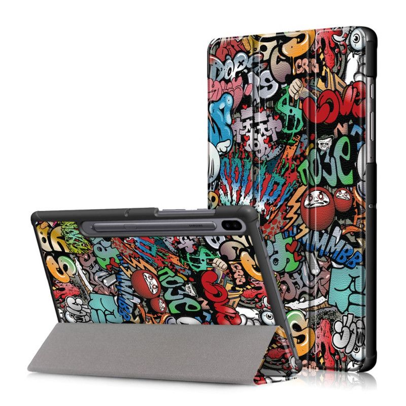 Smart Case Samsung Galaxy Tab S6 Graffiti-Stifthalter