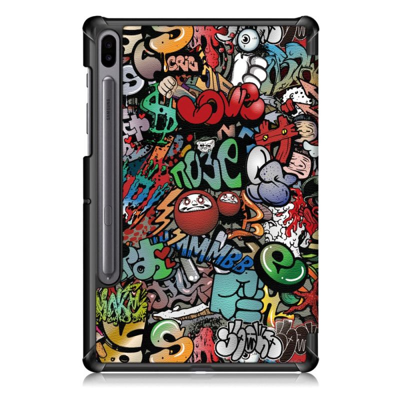 Smart Case Samsung Galaxy Tab S6 Graffiti-Stifthalter