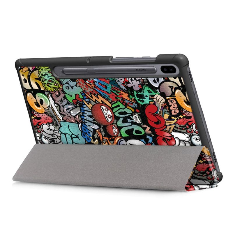 Smart Case Samsung Galaxy Tab S6 Graffiti-Stifthalter