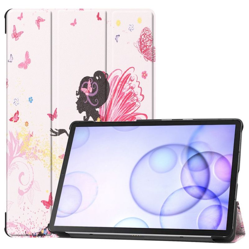 Smart Case Samsung Galaxy Tab S6 Kunstleder Blumenfee
