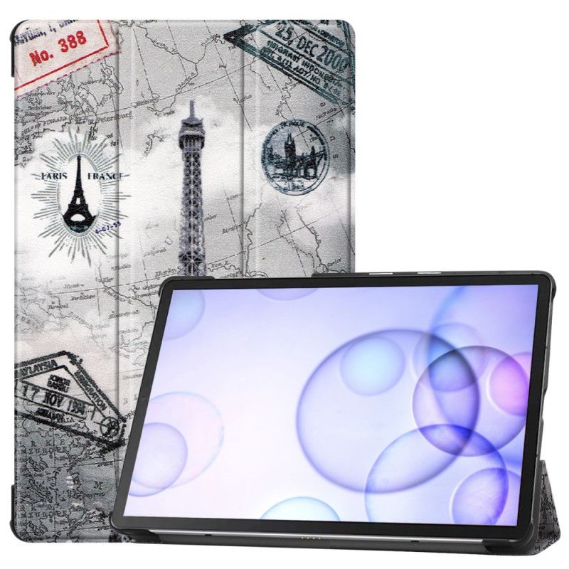 Smart Case Samsung Galaxy Tab S6 Retro Eiffelturm