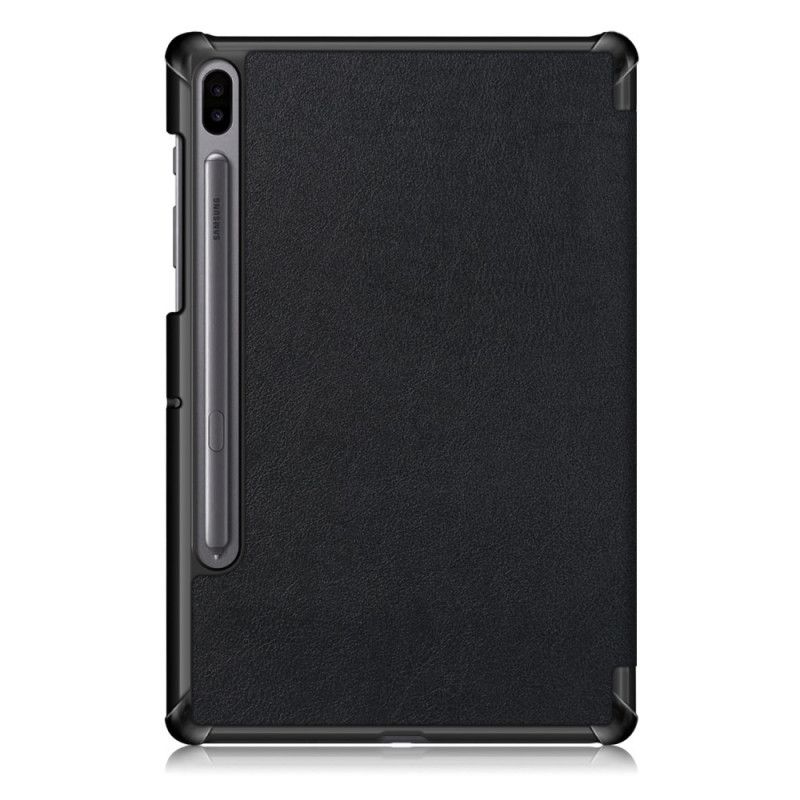 Smart Case Samsung Galaxy Tab S6 Schwarz Dreifach Gefalteter Stifthalter