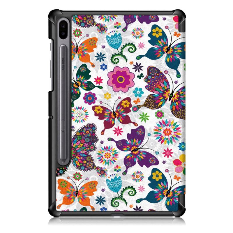 Smart Case Samsung Galaxy Tab S6 Vintage Blumenstifthalter