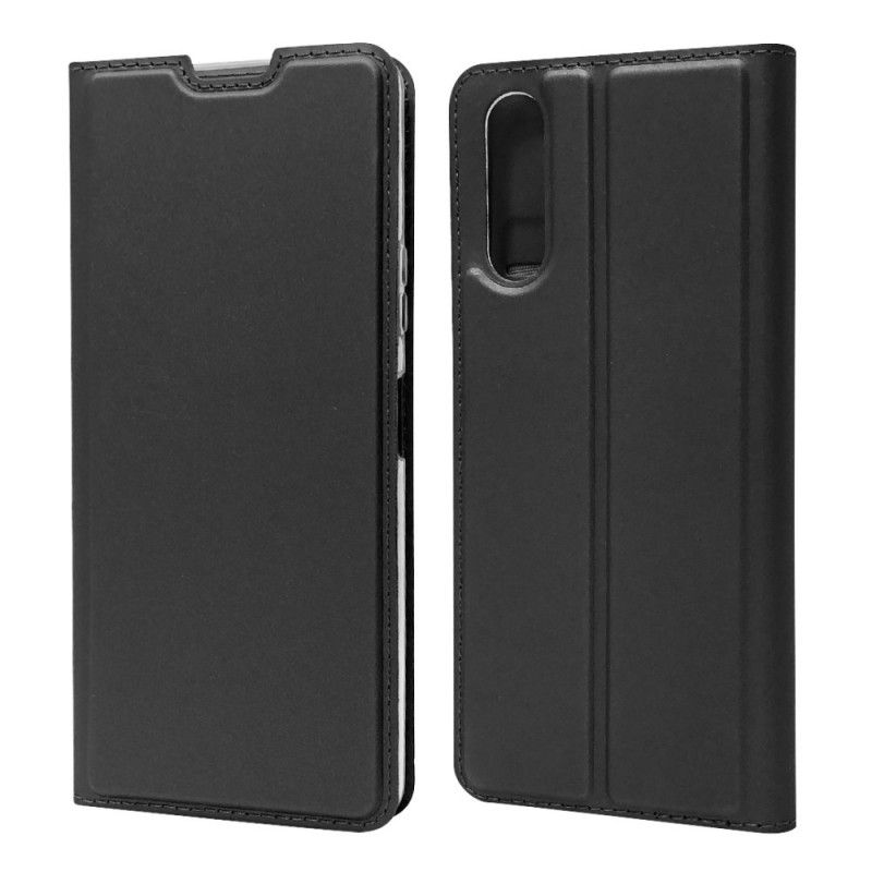 Flip Case Für Sony Xperia 10 II Schwarz Magnetverschluss