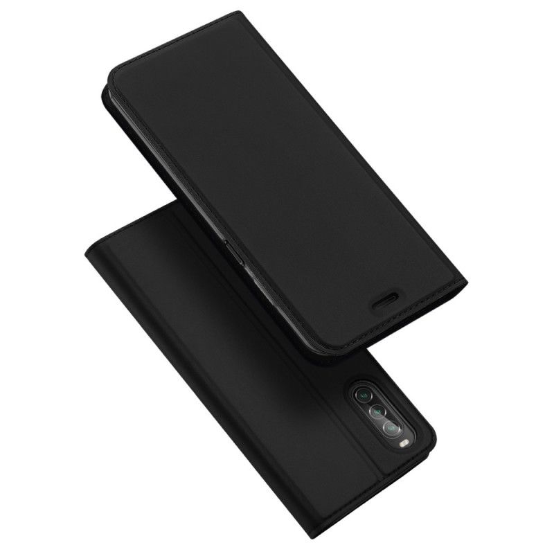 Flip Case Sony Xperia 10 II Schwarz Pro-Dux-Ducis-Haut
