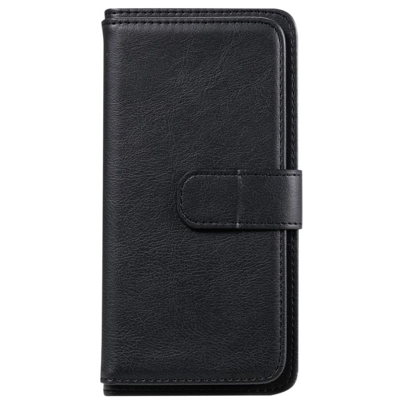 Lederhüllen Sony Xperia 10 II Schwarz 10 Multifunktionskartenhalter